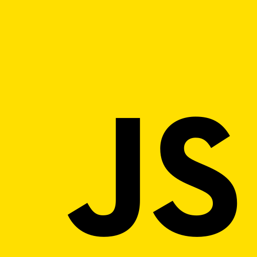 A yellow icon of Javascript.